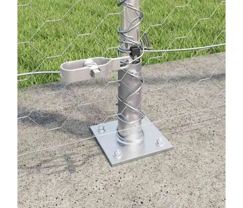 Sešstūra Žogs 1.5X50 M Cinkots Tērauds Vidaxl