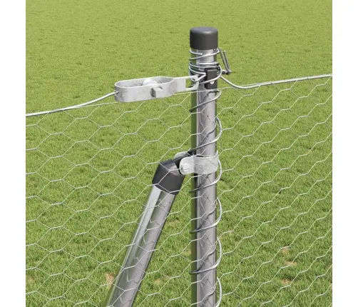 Sešstūra Žogs 1.6X50 M Cinkots Tērauds Vidaxl