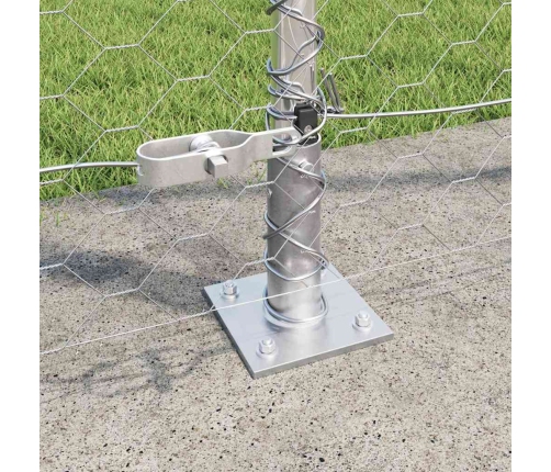 Heksagona Žogs 1.6 X 50 M Galvanizēts Tērauds Vidaxl