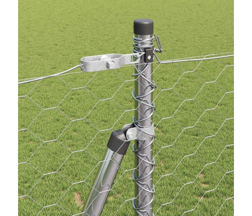 Heksagona Žogs 1.6 X 50 M Galvanizēts Tērauds Vidaxl