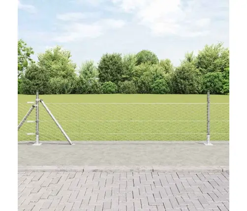 Tvorelės Stulpas Sidabro 100 X 0,4 M (36 Mm Tinklelis) Plienas