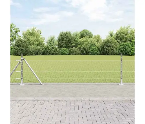 Hektais Žogs 0.5X100 M Cinkots Tērauds Vidaxl