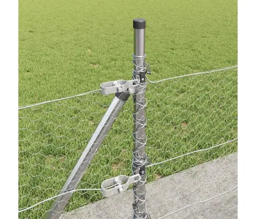 Hektais Žogs 0.5X100 M Cinkots Tērauds Vidaxl