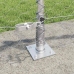 Tvora Su Stulpais Sidabro 0.5 X 100 M Pvc Dengtas Plienas
