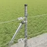 Sešu Stūru Žogs 0.5X100 M Cinkots Tērauds Vidaxl
