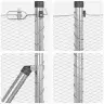 Sešstūra Žogs 0.6X100 M Galvanizēts Tērauds Vidaxl