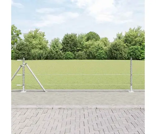 Sešstūra Žogs 0.6X100 M Galvanizēts Tērauds Vidaxl