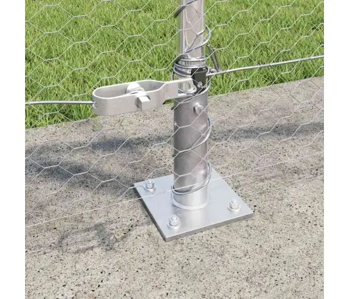 Sešstūra Žogs 0.8X100 M Cinkots Tērauds Vidaxl