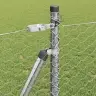Aed Koos Postidega Hõbedane 1 X 100 M Pvc Kaetud Teras