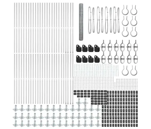 Hexagona Žogs 1.2X100 M Cinkots Tērauds Vidaxl