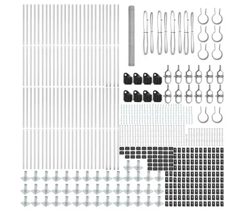 Seškona Žogs 1.5X100 M Galvanizēts Tērauds Vidaxl