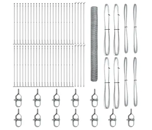 Sešstūra Žogs 1.5X100 M Galvanizēts Tērauds Vidaxl