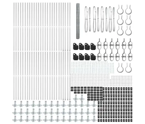 Sešstūra Žogs 1.5X100 M Galvanizēts Tērauds Vidaxl