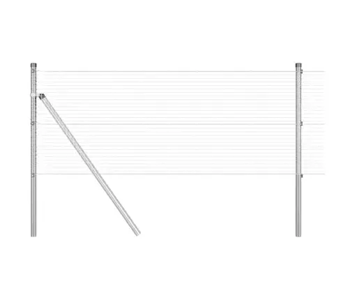 Cinkots Stieples Žogs Ar 7 Stabiem 0.4X10 M Vidaxl