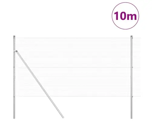 Tvora Su Stulpais Sidabro 1 X 10 M Plienas