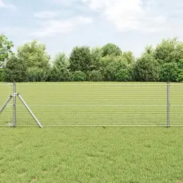 Žogs Ar Stabiem. Sudraba 0.4 X 25 M Tērauds Vidaxl