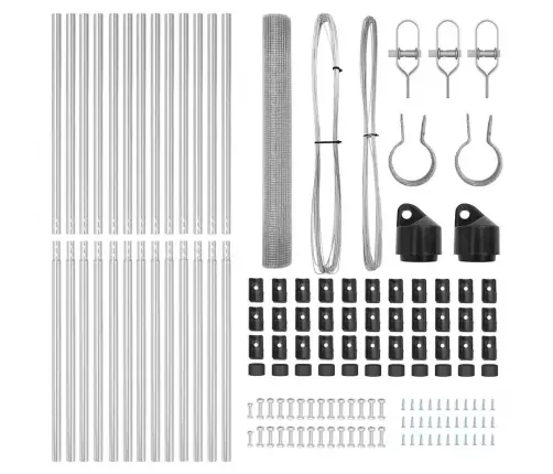 Metināto Stieples Žogs Ar 13 Stabiem 1.2X25 M Galvanizēts Tērauds Vidaxl
