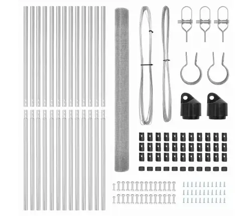 Aiapost Hõbedane 25 X 1,5 M (25 X 25 Mm Võrgu) Teras