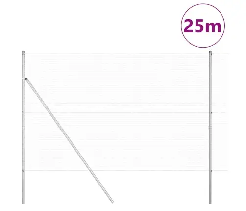 Aiapost Hõbedane 25 X 1,5 M (25 X 25 Mm Võrgu) Teras
