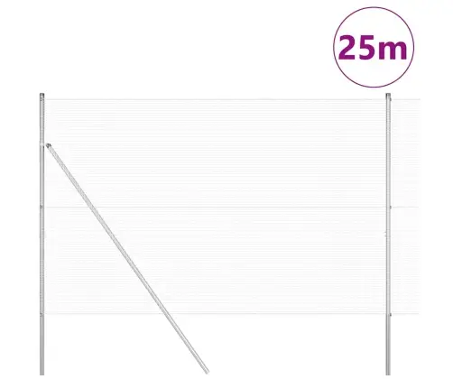 Aiapost Hõbedane 25 X 1,6 M (16 X 16 Mm Võrgu) Teras