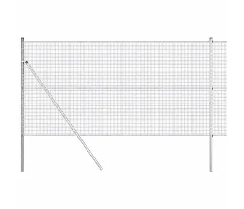 Savilktie Metāla Žogi Ar 13 Stabiem 1X50 M Cinkots Tērauds Vidaxl