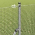 Metinātā Stieples Žogs Ar 13 Stabiem 1.5X50 M Galvanizētajā Tēraudā Vidaxl