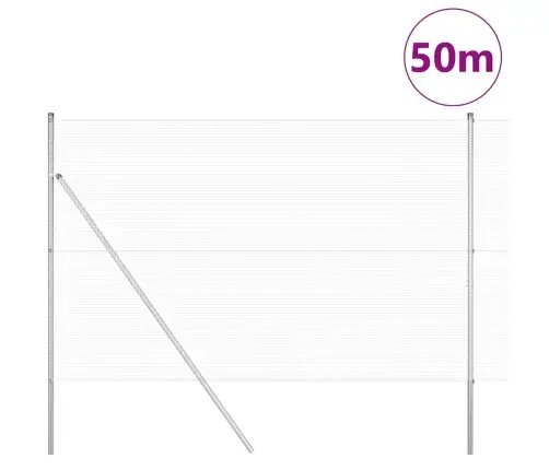 Aed Koos Postidega Hõbedane 1.5 X 50 M Teras