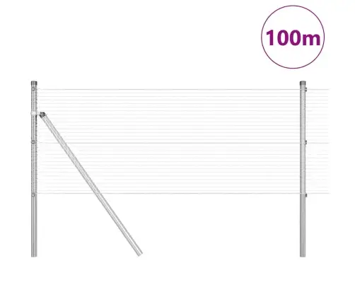 Aiapost Hõbedane 100 X 0,5 M (19 X 19 Mm Võrgu) Teras