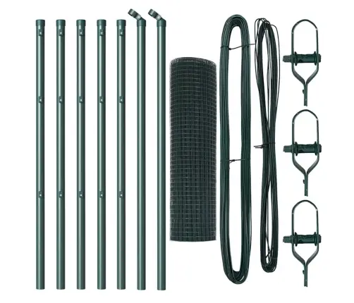 Aiapost Roheline 10 X 0,6 M (16 X 16 Mm Silmus) Terased Ja Pvc