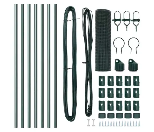 Aiapost Roheline 10 X 0,6 M (16 X 16 Mm Silmus) Terased Ja Pvc