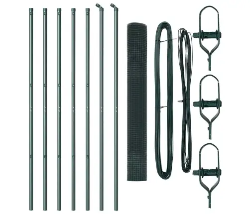 Tvora Su Stulpais Žalia 1.4 X 10 M Plienas