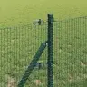 Metinātā Stieple Ar 13 Stabiem Zaļš 0.6X25 M Tērauds Vidaxl