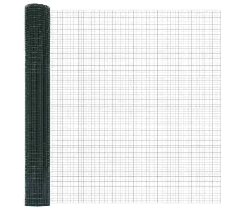 Aiapost Roheline 25 X 1,2 M (12 X 12 Mm Võrk) Terased Ja Pvc
