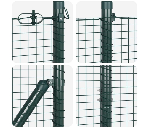 Tvora Su Stulpais Žalia 1.2 X 25 M Plienas