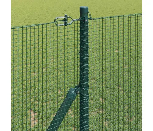 Metinātā Stīga Ar 13 Stabiem, Zaļa, 1.4 X 25 M, Tērauds Vidaxl