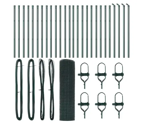 Tvora Su Stulpais Žalia 0.5 X 50 M Plienas