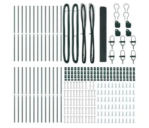 Aiapost Roheline 50 X 1 M (19 X 19 Mm Võrk) Terased Ja Pvc