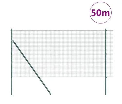 Aiapost Roheline 50 X 1 M (19 X 19 Mm Võrk) Terased Ja Pvc
