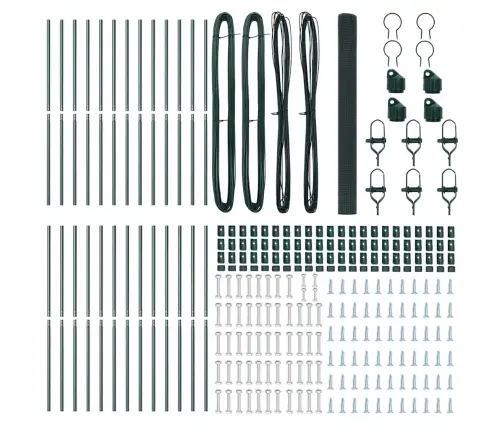 Tvora Su Stulpais Žalia 1.5 X 50 M Plienas