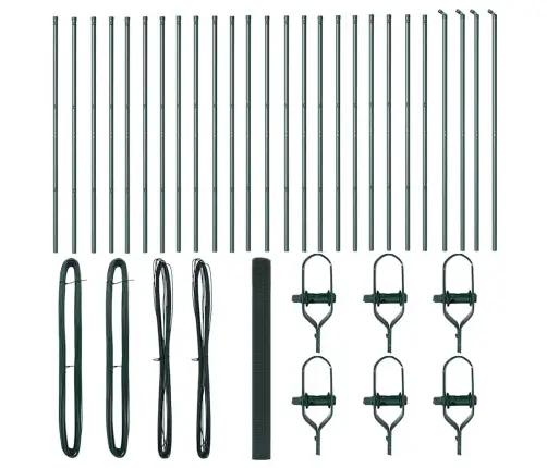 Aiapost Roheline 50 X 1,5 M (16 X 16 Mm Mesh) Terased Ja Pvc