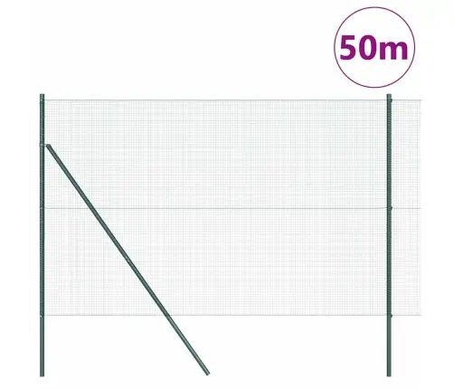 Aiapost Roheline 50 X 1,5 M (16 X 16 Mm Mesh) Terased Ja Pvc