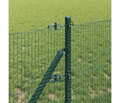 Metāla Žogs Ar 13 Stabiem Zaļā Krāsā 0,8X100 M Tērauda Vidaxl