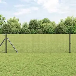 Žogs Ar Stabiem. Pelēka 0.5 X 10 M Tērauds Vidaxl