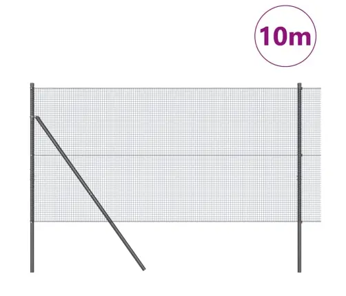 Tvora Su Stulpais Pilka 1 X 10 M Plienas