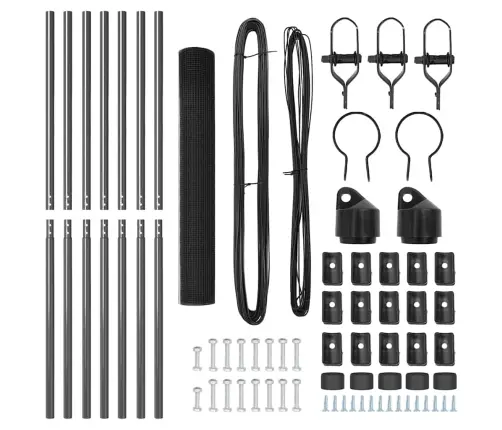 Pelēkais Metinātais Vads Ar 7 Stabiem 1.2X10 M Tēraudam Vidaxl