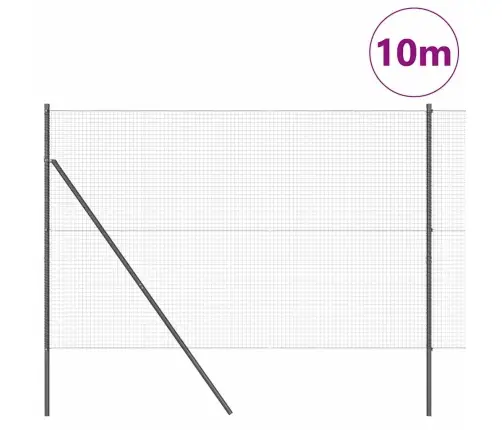 Žogu Stabu Komplekts 2 Gab. Pelēks Metāls 10 X 1.5 M Izturīgs Vidaxl
