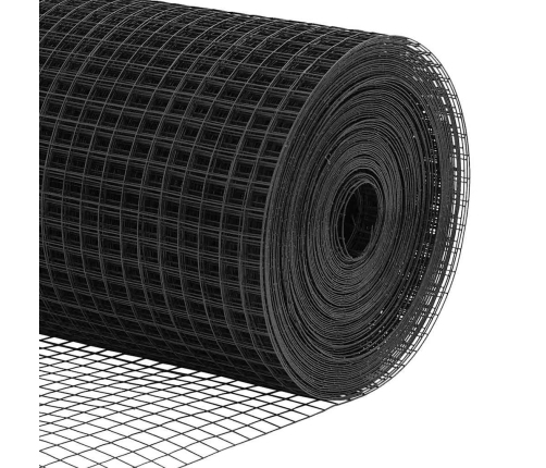 Tvora Su Stulpais Pilka 0.4 X 25 M Plienas