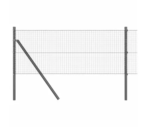 Tvora Su Stulpais Pilka 0.4 X 25 M Plienas