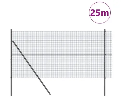 Pvc Pārklāta Žoga Stabu Komplekts 2 Gab. Pelēks Pvc Pārklāts Metāls Vidaxl