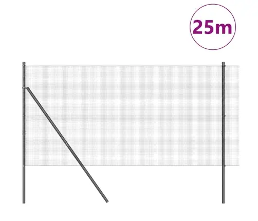 Tvorelės Stulpas Pilka 25 X 1,2 M (12 X 12 Mm Tinklas)